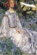 Eleanor Fortescue-Brickdale,RWS In the Springtime oil on canvas
